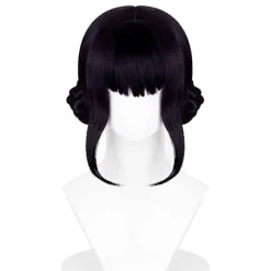 Demon K-pop Hunters Kostume Rumi Paryk Mira Zoe Realistisk Anime Cosplay Paryk til Cosplay-konvent Black purple Zoey