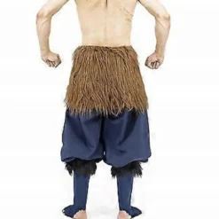 Demon Slayer Anime Hashibira Inosuke Cosplay Kostume Bukser Til Mænd Voksne, Kimetsu No Yaiba Rollespil Bukser Halloween Fest Udklædning (L)