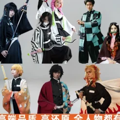Demon Slayer Cosplay Kostume | Tanjiro Nezuko Zenitsu Halloween Outfit*Kanao*Størrelse S Kanao Size S