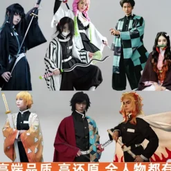 Demon Slayer Cosplay Kostume | Tanjiro Nezuko Zenitsu Halloween Outfit*Tanjiro*Børn 110 yards Tanjiro Tanjiro Children's 110 yards