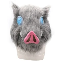 Demon Slayer Halloween Maske Hashibira Inosuke Grisehoved Maske - Perfekt
