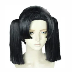 Demon Slayer Kanzaki Aoi Parykker Dobbelt Hestehale Cosplay Parykker Kasket Sort, CJY