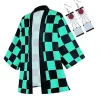 Demon Slayer Kimetsu No Yaiba Haori Kimono Cosplay kostume Agatsuma Zenitsu Kochou Shinobu Summer Co