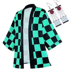 Demon Slayer Kimetsu No Yaiba Haori Kimono Cosplay kostume Agatsuma Zenitsu Kochou Shinobu Summer Co