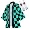 Demon Slayer Kimetsu No Yaiba Haori Kimono Cosplay kostume Agatsuma Zenitsu Kochou Shinobu Summer Co H