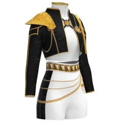 Demon Slayer Pop Sanger Performance Kostume | Børn Zoe Rumi Lala Outfit til Shower & Cosplay-Zoe (tredelt sæt)-XL Zoe (tredelt sæt) Zoe (three-piece set) XL | Fyndiq