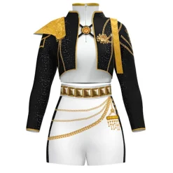 Demon Slayer Pop Sanger Performance Kostume | Børn Zoe Rumi Lala Outfit til Shower & Cosplay-Zoe (tredelt sæt)-XL Zoe (tredelt sæt) Zoe (three-piece set) XL | Fyndiq