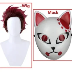Demon Slayer Tanjiro Kamado Cosplay Kostume Kimono Sæt til Voksne & Børn - 9 Dele Anime Outfit Kompatibelt med Kimetsu No Yaiba[JUN] 9-delt sæt{FY} 9 piece set 100 | Fyndiq