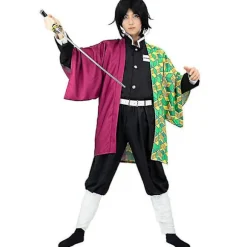 Demon Slayer Tomioka Giyuu Outfit Fancy Up Kostume Anime S