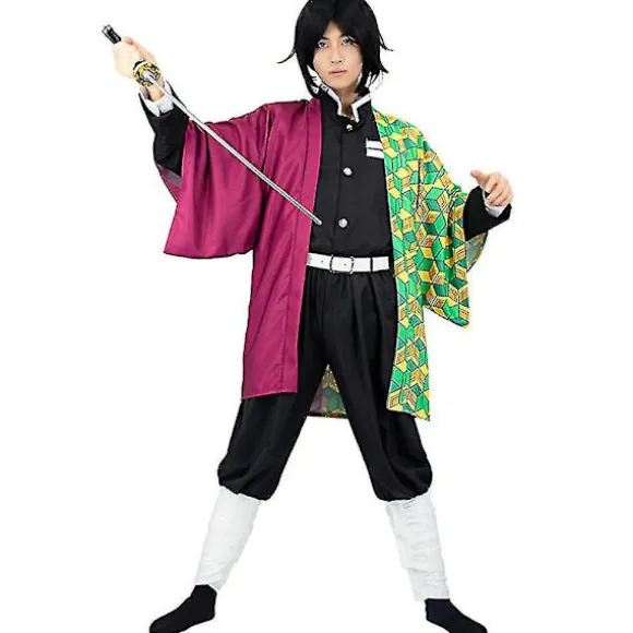 Demon Slayer Tomioka Giyuu Outfit Fancy Up Kostume Anime S