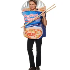 Den nye skål nudel leg tøj sjov seafood boble nudel jumpsuit fest performance kostumer cos tøj