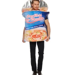 Den nye skål nudel leg tøj sjov seafood boble nudel jumpsuit fest performance kostumer cos tøj