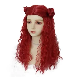 Descendants 4: The Rise of Red Krøllet Bølget Paryk Halloween Fest Cosplay Kostume