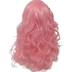 Descendants 4: The Rise of Red Voksen Kvinder Lang Pink Krøllet Bølget Paryk Cosplay Kostume til Halloween Karneval Festrekvisitter