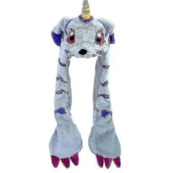 Digimon Adventure Kawaii Gabumon Plys Hætte Hat Klem Plys Hat Hold Varmen Hat Ører Op Hovedpynt