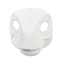 Dinosaurmaske Hovedbeklædning, Jurassic World Dinosaurlegetøj Med Åbning Bevægelig Kæbe, Velociraptor Maske & Tyrannosaurus Rex Maske Bundle (FMY) White | Fyndiq