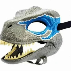 Dinosaurmaske med åben kæbe, Dino maske til børn Voksen, kostume