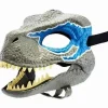 Dinosaurmaske med åbnende kæbe, Dino maske til børn Voksen, kostume