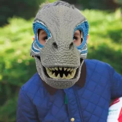 Dinosaurmaske til børn, dinosaurlegetøj med åbnende bevægelig kæbe, dyremaske red