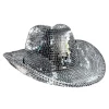 Disco Cowboy Hat Fuld Spejl Western Top Hat Feriebold Klæd Ud