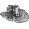 Disco kugle cowboyhat, spejlkugle cowboyhat, polterabend KLB