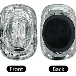 Disco kugle cowboyhat, spejlkugle cowboyhat, polterabend KLB