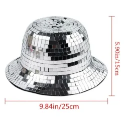 Disco Spand Hat Disco Kugle Kasket Fiskerhat