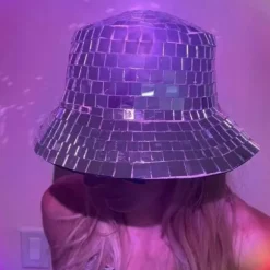Disco Spand Hat Disco Kugle Kasket Fiskerhat