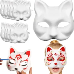 DIY Kattemaske / Therian Maske - 10 stk