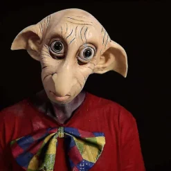 Dobby Maske, Halloween Cosplay Maske Alv Dvärg Alv Latex Maske Helhoved Kostume Rekvisitter Udsalg