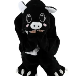 Dyredragt Onesie Kvinder Flanel Pyjamas Sæt Voksen Unisex Mænd Halloween Grise Cosplay Kostume Par-lingling} Pink Pig 10T(Height 125-134CM