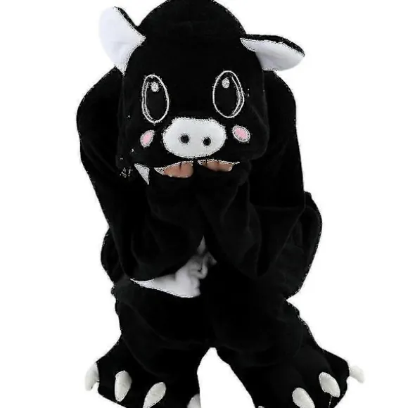 Dyredragt Onesie Kvinder Flanel Pyjamas Sæt Voksen Unisex Mænd Halloween Grise Cosplay Kostume Par-lingling} Pink Pig 10T(Height 125-134CM