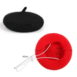 Dyrekasket Justerbar Sød Kattebaret Behagelig Blød Hundekostume Hovedbeklædning Fotorekvisitter Kæledyrsmodetilbehør Rød Red One Size
