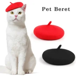 Dyrekasket Justerbar Sød Kattebaret Behagelig Blød Hundekostume Hovedbeklædning Fotorekvisitter Kæledyrsmodetilbehør Rød Red One Size