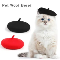 Dyrekasket Justerbar Sød Kattebaret Behagelig Blød Hundekostume Hovedbeklædning Fotorekvisitter Kæledyrsmodetilbehør Rød Red One Size