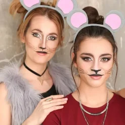 Dyrekostume Sæt Ører Hovedbøjle Hale Dyre Udklædningssæt Fancy Dress Kostumefest Dekorationstilbehør (Mus)