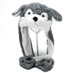 Ear Moving Jumping Hat Sjov plys Ghost Hat Movable Ears Hat husky