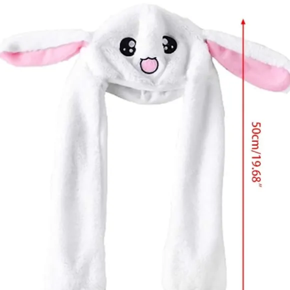 Ears Moving Jumping Bunny Plush Hat Rabbit Ears Moving Plush Hat KLB