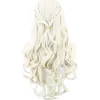 (ee)1 stk. Cosplay Paryk Kvinder, Daenerys Parykker Lang Krøllet Blond Khaleesi W