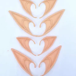 (ee)Elver Pixie Ører Fe Vulcan Alien Cosplay Kostume Fancy Dress NaturalBeige Natural Beige Long