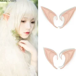 (ee)Elver Pixie Ører Fe Vulcan Alien Cosplay Kostume Fancy Dress NaturalBeige Natural Beige Long