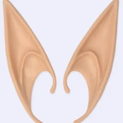 (ee)Elver Pixie Ører Fe Vulcan Alien Cosplay Kostume Fancy Dress NaturalBeige Natural Beige Long
