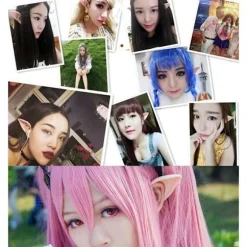 (ee)Elver Pixie Ører Fe Vulcan Alien Cosplay Kostume Fancy Dress NaturalBeige Natural Beige Long