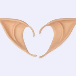 (ee)Elver Pixie Ører Fe Vulcan Alien Cosplay Kostume Fancy Dress NaturalBeige Natural Beige Long