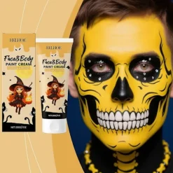 Eelhoe Halloween Ansigts- og Kropsmalingscreme Halloween Kropsmalingsmakeup Fest Karakter Udklædning