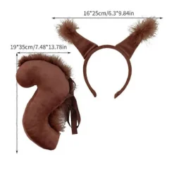 Egern tøj til børn og voksne Gult bælte ører og Yellow belt ears and