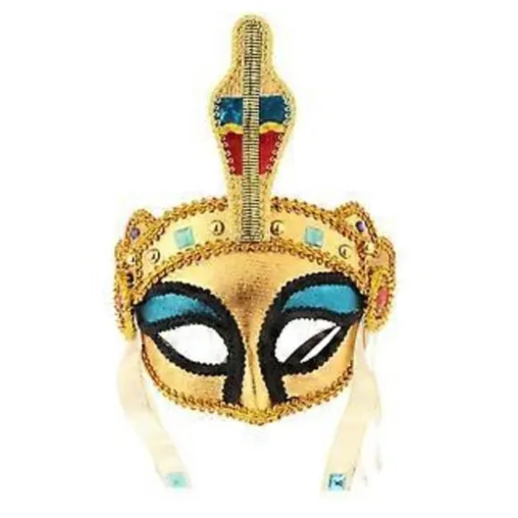 Egyptisk Kostume Hovedbeklædning Karneval Fødselsdag Event Sceneoptræden Maske Foto (maske 22x21cm)