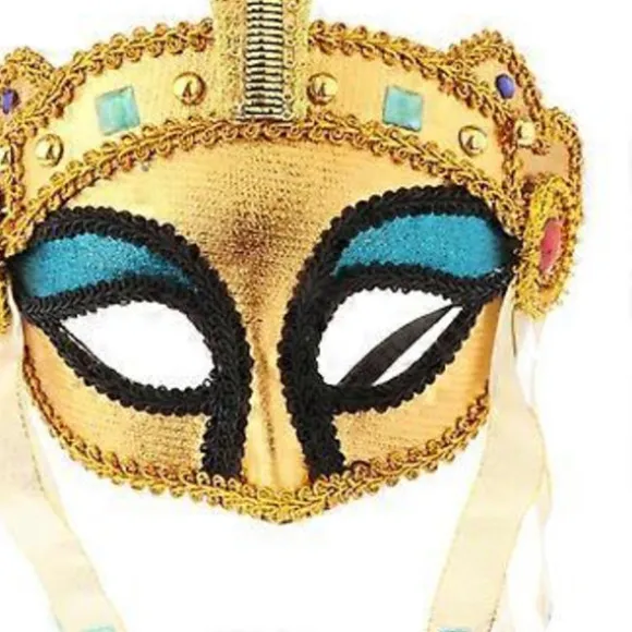 Egyptisk Kostume Hovedbeklædning Karneval Fødselsdag Event Sceneoptræden Maske Foto (maske 22x21cm)