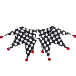 Elegant Klovnekostume Aftagelig Krave Spids Design Dekorativ Halskrave