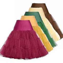 50'er Cosplay Rockabilly Underskørt Dame Underskørt Tutu Rose S